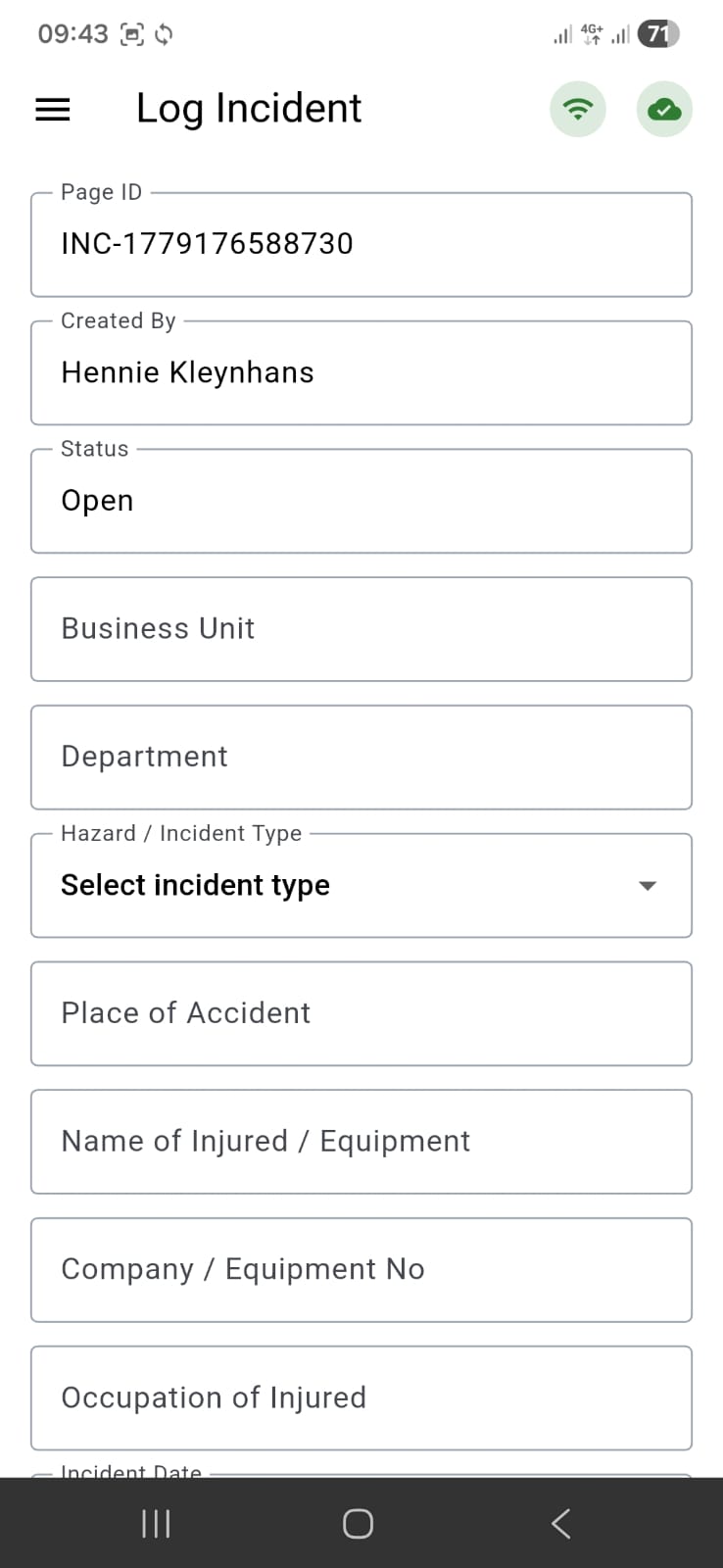 Report Incident